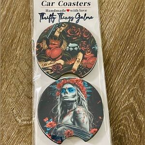 Car Coasters Set Of 2 Custom Made Neoprene New